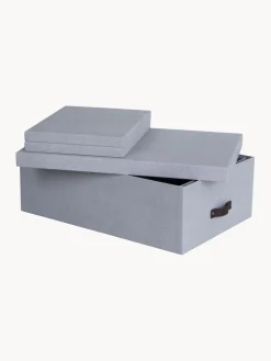 Online Bigso Box of Sweden Boîtes de rangement Inge, 3 élém. Gris-bleu, brun