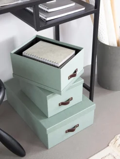 Best Bigso Box of Sweden Boîtes de rangement Inge, 3 élém. Vert sauge