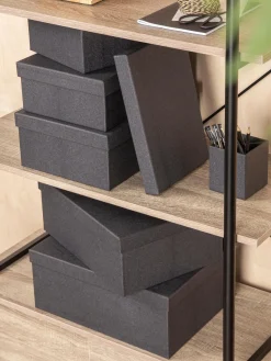 Online Bigso Box of Sweden Boîtes de rangement Joel, 5 élém. Anthracite