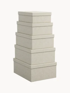 Outlet Bigso Box of Sweden Boîtes de rangement Joel, 5 élém. Beige clair