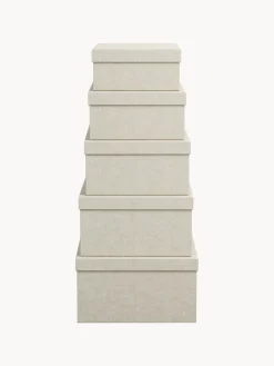 Outlet Bigso Box of Sweden Boîtes de rangement Joel, 5 élém. Beige clair