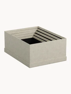Outlet Bigso Box of Sweden Boîtes de rangement Joel, 5 élém. Beige clair