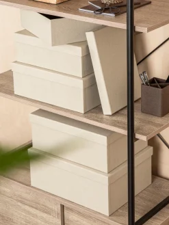 Outlet Bigso Box of Sweden Boîtes de rangement Joel, 5 élém. Beige clair