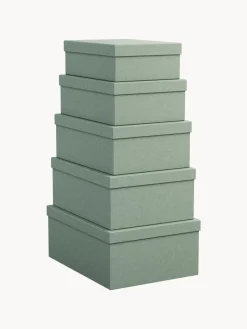 Fashion Bigso Box of Sweden Boîtes de rangement Joel, 5 élém. Vert sauge