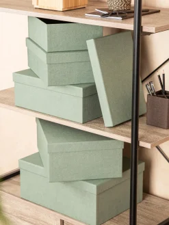 Fashion Bigso Box of Sweden Boîtes de rangement Joel, 5 élém. Vert sauge