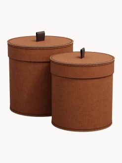 Clearance Bigso Box of Sweden Boîtes de rangement Leonore, 2 élém. Rouge rouille