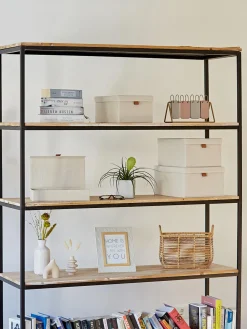 Outlet Store It Boîtes de rangement Premium, 5 élém. Beige clair, brun