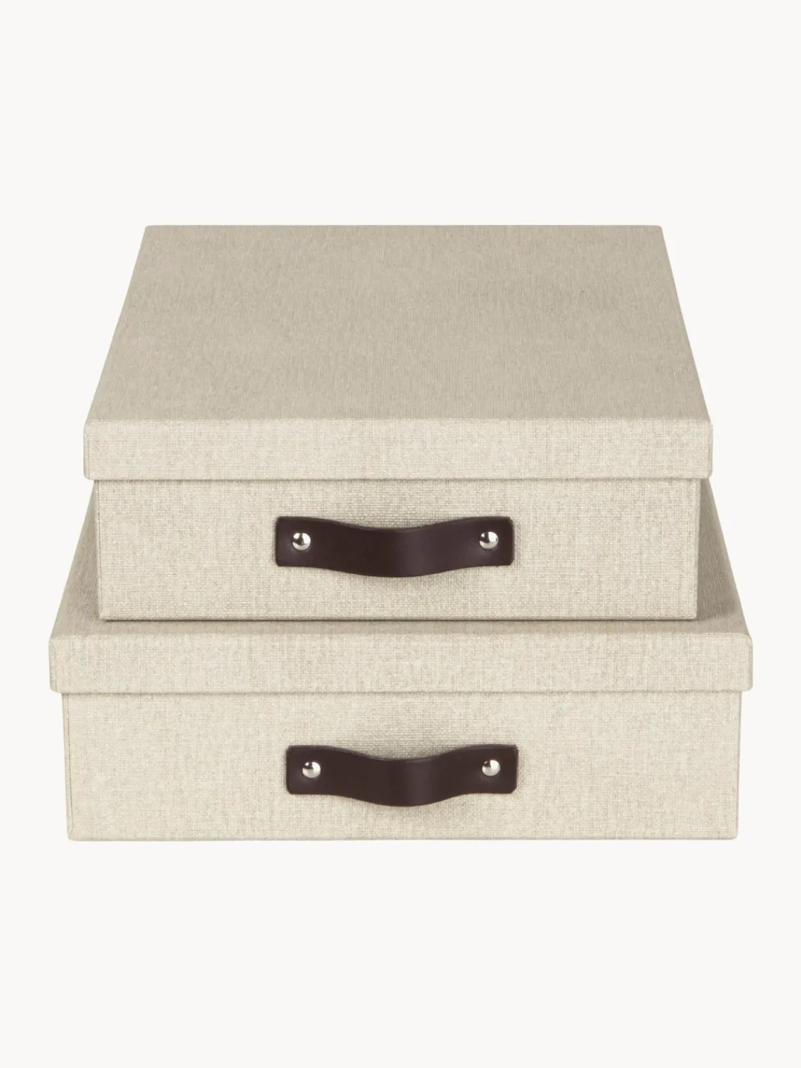 Hot Bigso Box of Sweden Boîtes de rangement Rasmus, 2 élém. Beige clair