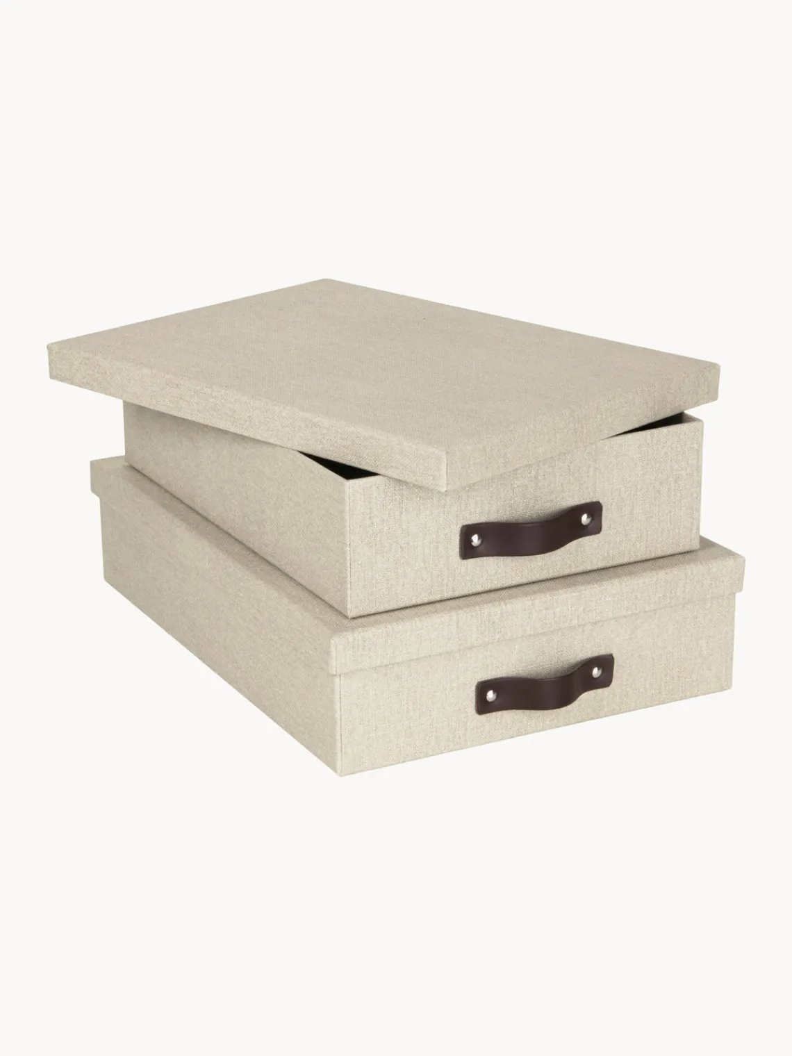 Hot Bigso Box of Sweden Boîtes de rangement Rasmus, 2 élém. Beige clair