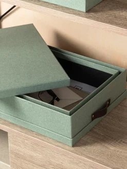 Clearance Bigso Box of Sweden Boîtes de rangement Rasmus, 2 élém. Vert sauge