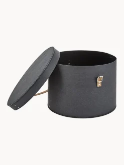 Hot Bigso Box of Sweden Boîtes de rangement rondes Rut, 2 élém. Anthracite