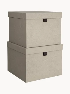 Sale Bigso Box of Sweden Boîtes de rangement Tristan, 2 élém. Beige clair