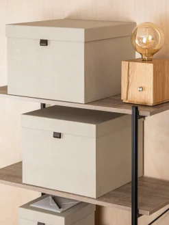 Sale Bigso Box of Sweden Boîtes de rangement Tristan, 2 élém. Beige clair