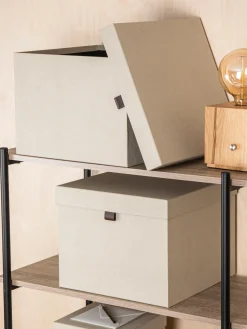Sale Bigso Box of Sweden Boîtes de rangement Tristan, 2 élém. Beige clair