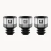 Best ZWILLING Bouchons de vin sous vide en acier inoxydable Fresh & Save, 3 pièces