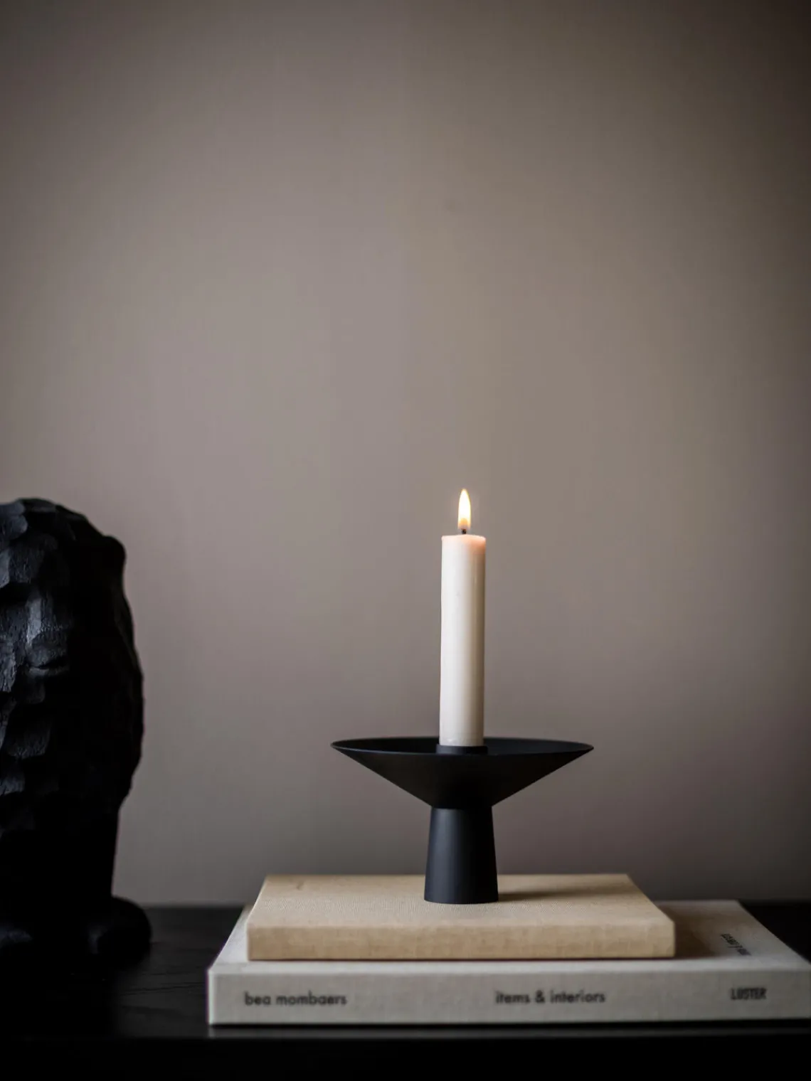 Clearance Cooee Design Bougeoir avec surface mate Uma Noir