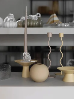 Sale Cooee Design Bougeoir avec surface mate Uma Ocre