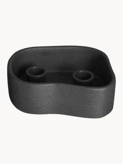 Outlet DBKD Bougeoir en céramique Fill Me Up, larg. 15 cm Noir, mat