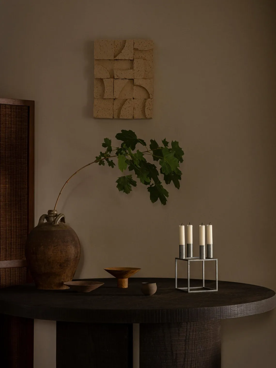 Discount Audo Copenhagen Bougeoir en métal Kubus Argenté