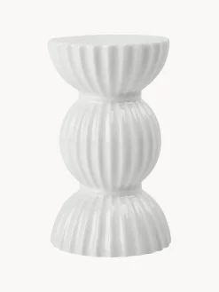 Fashion Lyngby Porcelaen Bougeoir en porcelaine avec surface striée Tura