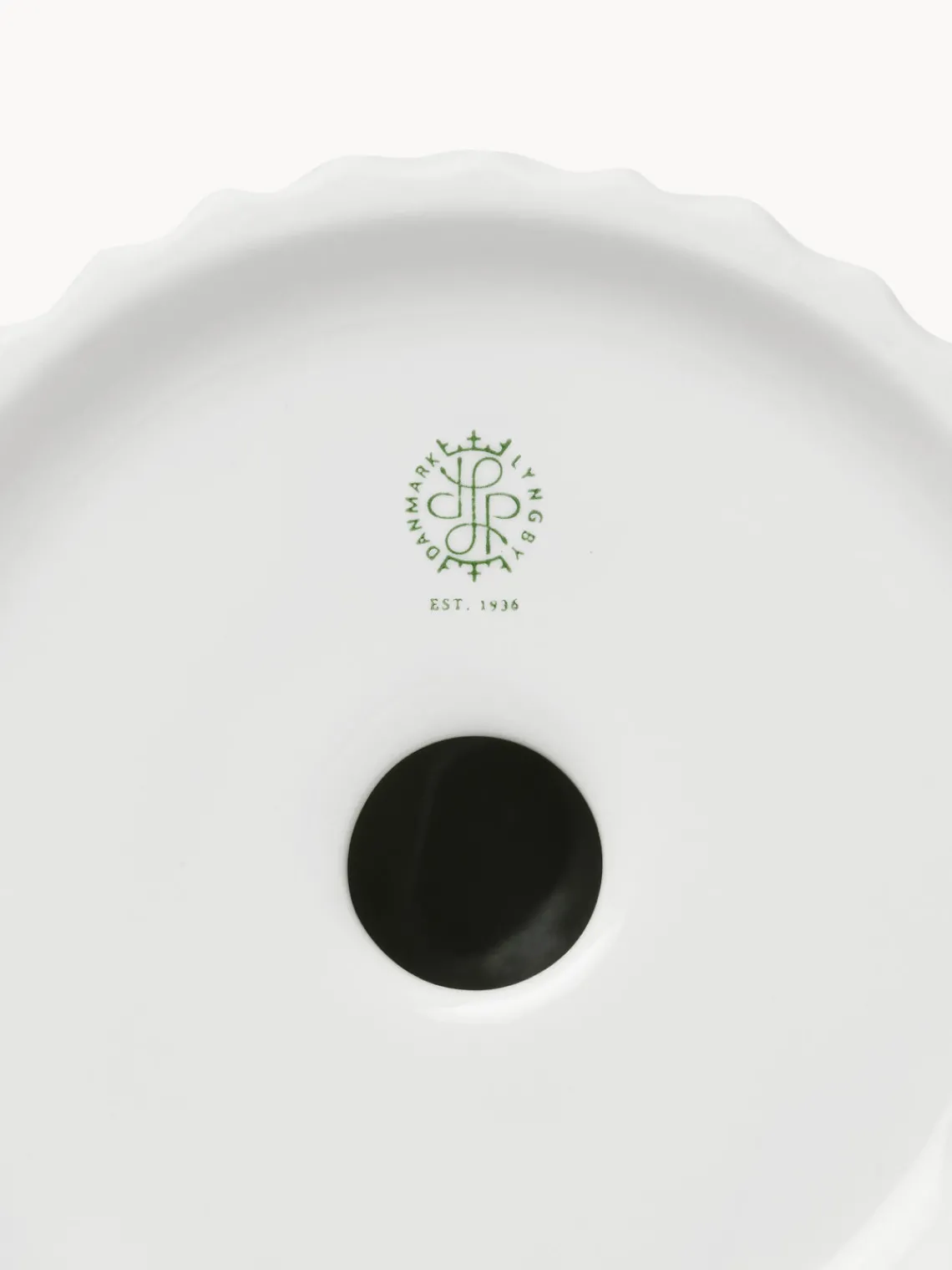 Outlet Lyngby Porcelaen Bougeoir en porcelaine avec surface striée Tura