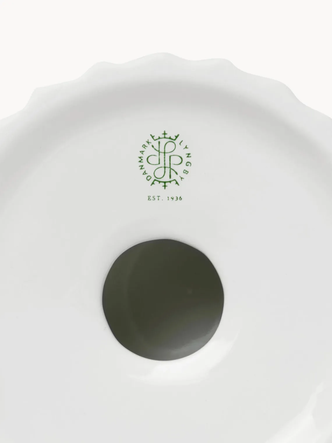 Online Lyngby Porcelaen Bougeoir en porcelaine avec surface striée Tura