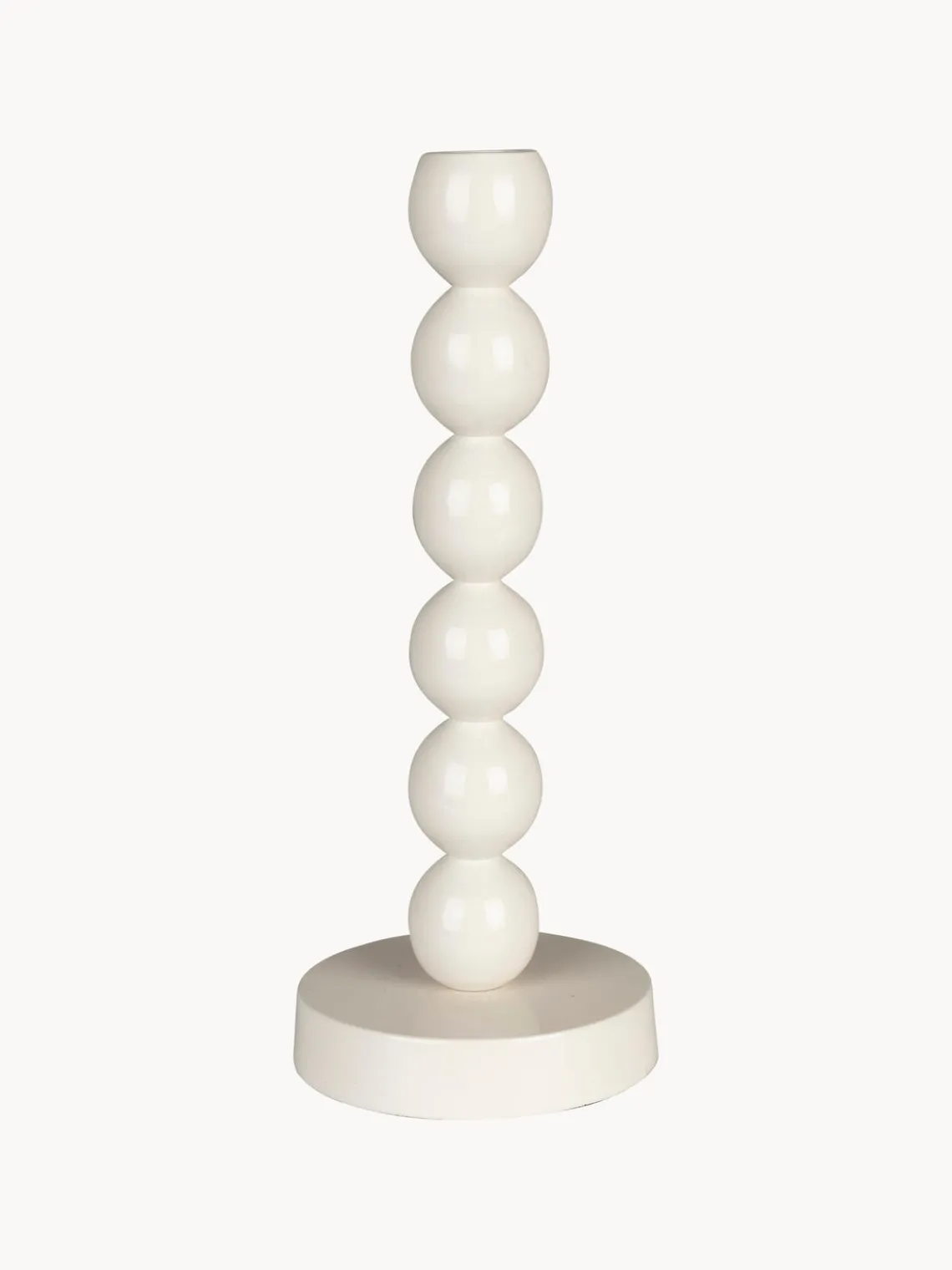 New Zuiver Bougeoir en porcelaine Bubble Blanc cassé