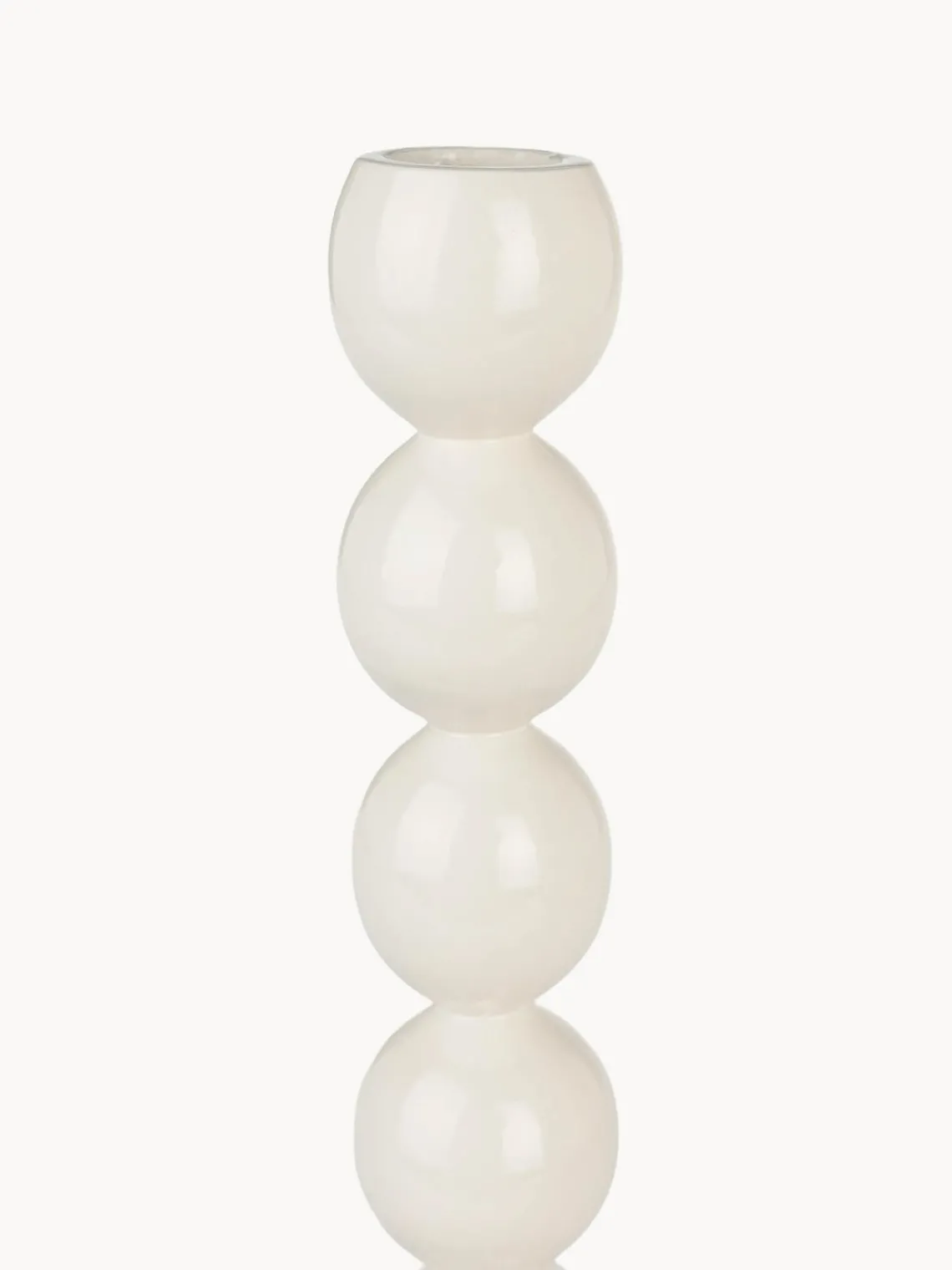 New Zuiver Bougeoir en porcelaine Bubble Blanc cassé