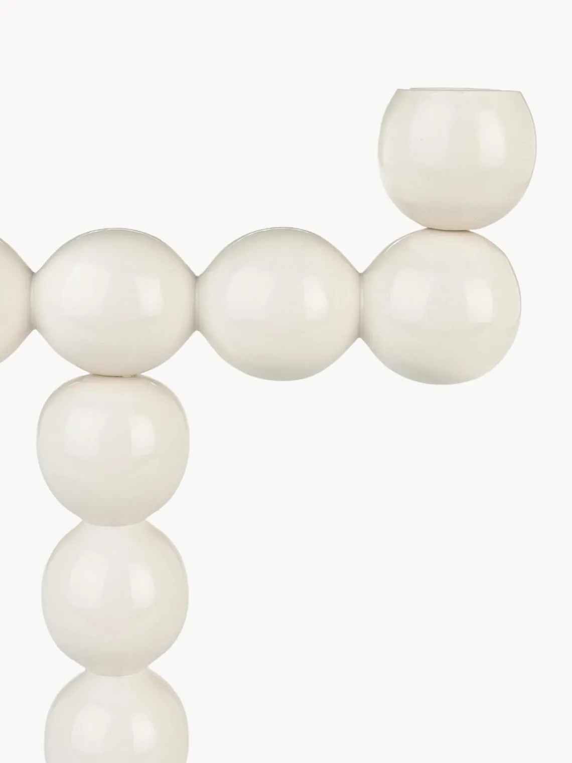 Best Zuiver Bougeoir en porcelaine Bubble Blanc cassé