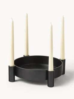 Outlet Broste Copenhagen Bougeoir Silke Noir, mat