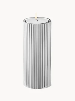 Outlet GEORG JENSEN Bougeoir strié Bernadotte, haut. 11 cm