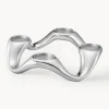 New GEORG JENSEN Bougeoirs à réchaud en acier inoxydable de forme organique Cobra