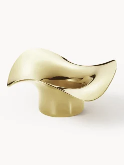 Online GEORG JENSEN Bougeoirs de forme organique en acier inoxydable Cobra, 2 pièces Doré, polissage haute brillance