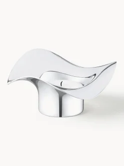 Fashion GEORG JENSEN Bougeoirs en acier inoxydable Cobra, 2 pièces Acier inoxydable, haute brillance