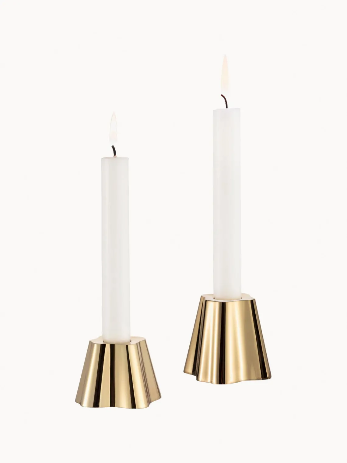 Discount iittala Bougeoirs en laiton Aalto, 2 élém.