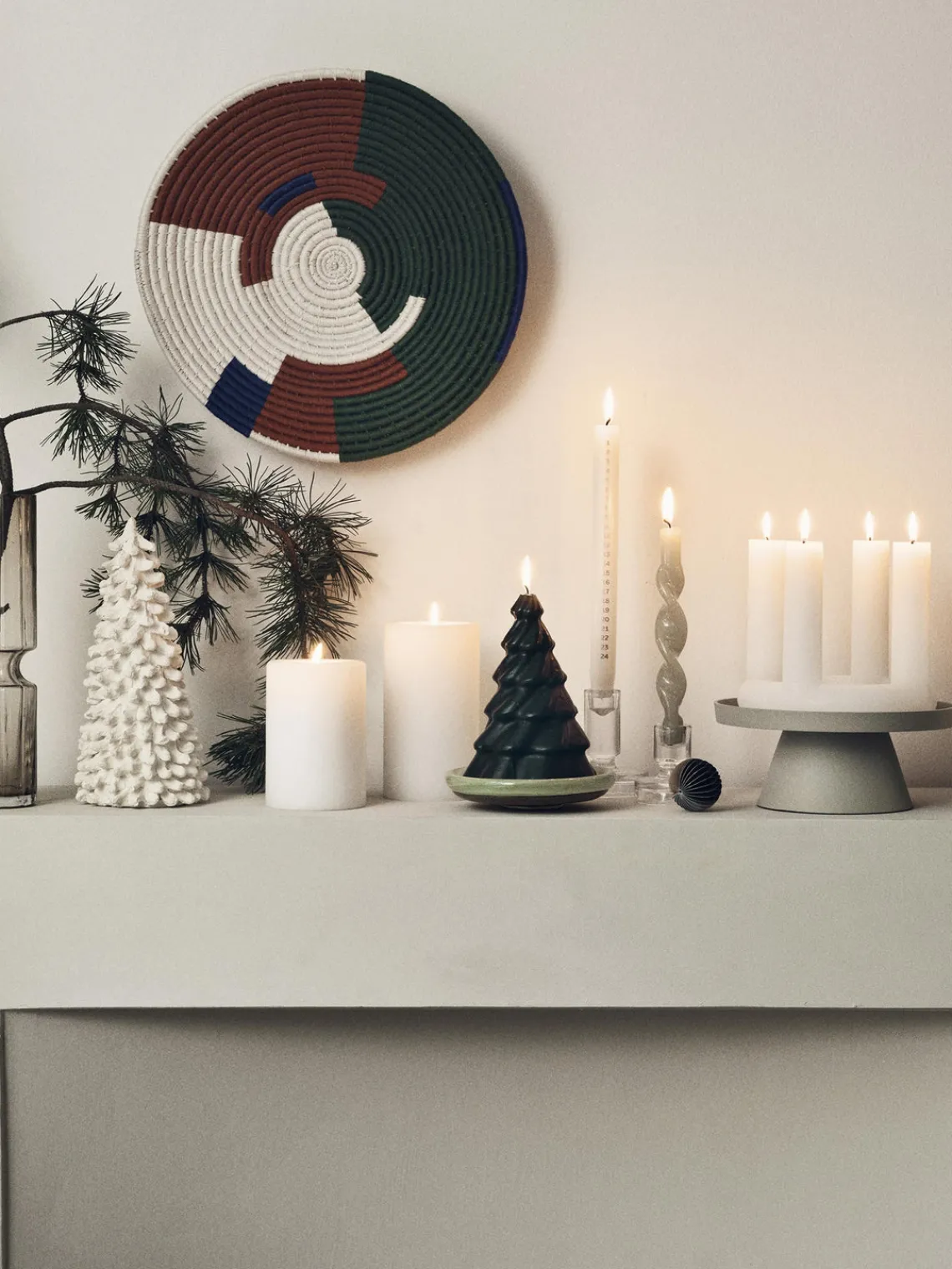 Outlet Broste Copenhagen Bougie de Noël en forme de sapin Pinus