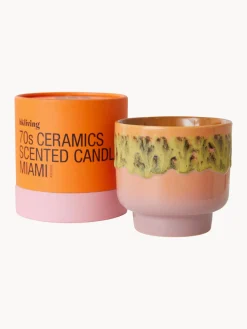 Online HKLIVING Bougie parfumée artisanale à deux mèches 70's (rose & vanille) Rose et vanille