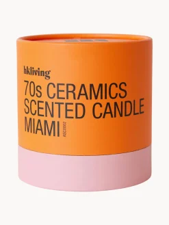 Online HKLIVING Bougie parfumée artisanale à deux mèches 70's (rose & vanille) Rose et vanille