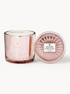 Fashion Voluspa Bougie parfumée artisanale à trois mèches Bougie Parfumee Champagne & pétales de rose