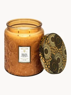 Fashion Voluspa Bougie parfumée artisanale à deux mèches Japonica Collection Résine ambre, bois de santal, cèdre & orchidée vanille