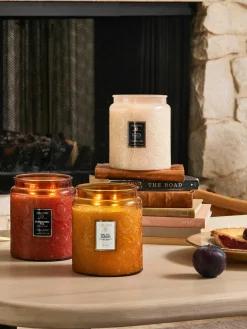 Fashion Voluspa Bougie parfumée artisanale à deux mèches Japonica Collection Résine ambre, bois de santal, cèdre & orchidée vanille