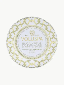 Best Voluspa Bougie parfumée artisanale Maison Blanc (eucalyptus, cardamome, sauge & écorce d'hinoki)