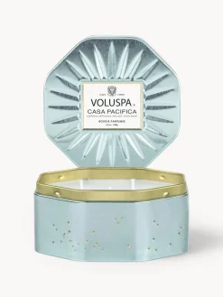 Outlet Voluspa Bougie parfumée artisanale à trois mèches Bougie Parfumee (bois flotté de Californie & sel marin) Bois flotté de Californie & sel de mer