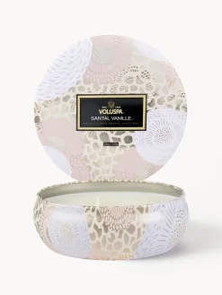 Sale Voluspa Bougie parfumée artisanale à trois mèches Japonica Collection (santal, vanille Bourbon & oud) Santal, vanille française Bourbon & Oud