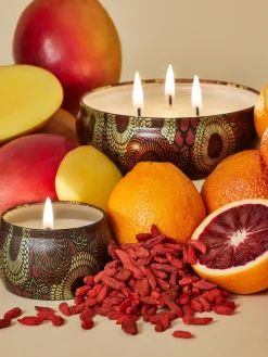 Discount Voluspa Bougie parfumée artisanale Japonica Collection Baie de goji, mangue & orange tarocco