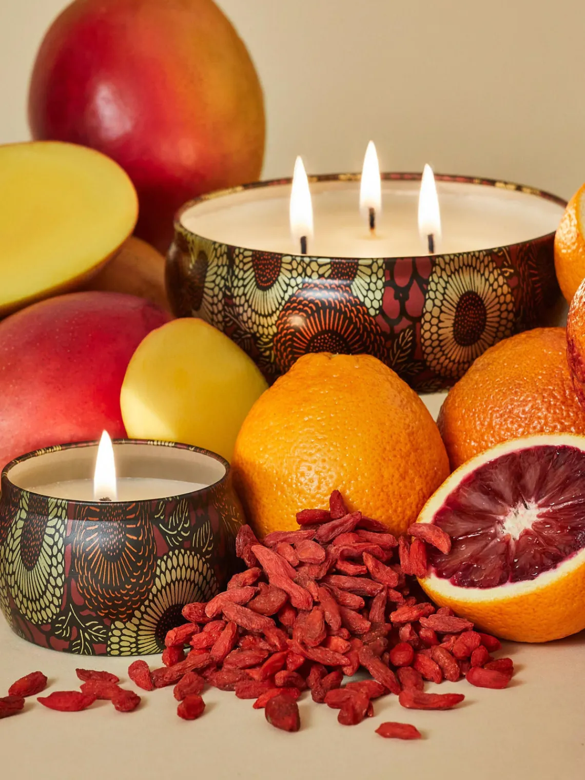 Discount Voluspa Bougie parfumée artisanale Japonica Collection Baie de goji, mangue & orange tarocco