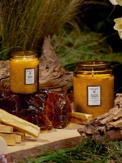 New Voluspa Bougie parfumée artisanale Japonica Collection Résine ambre, bois de santal, cèdre & orchidée vanille