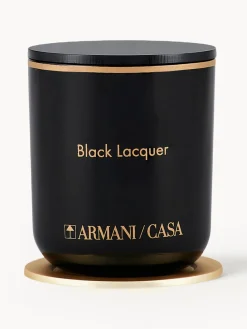 Fashion Armani Casa Bougie parfumée Pegaso Black Lacquer Ambre