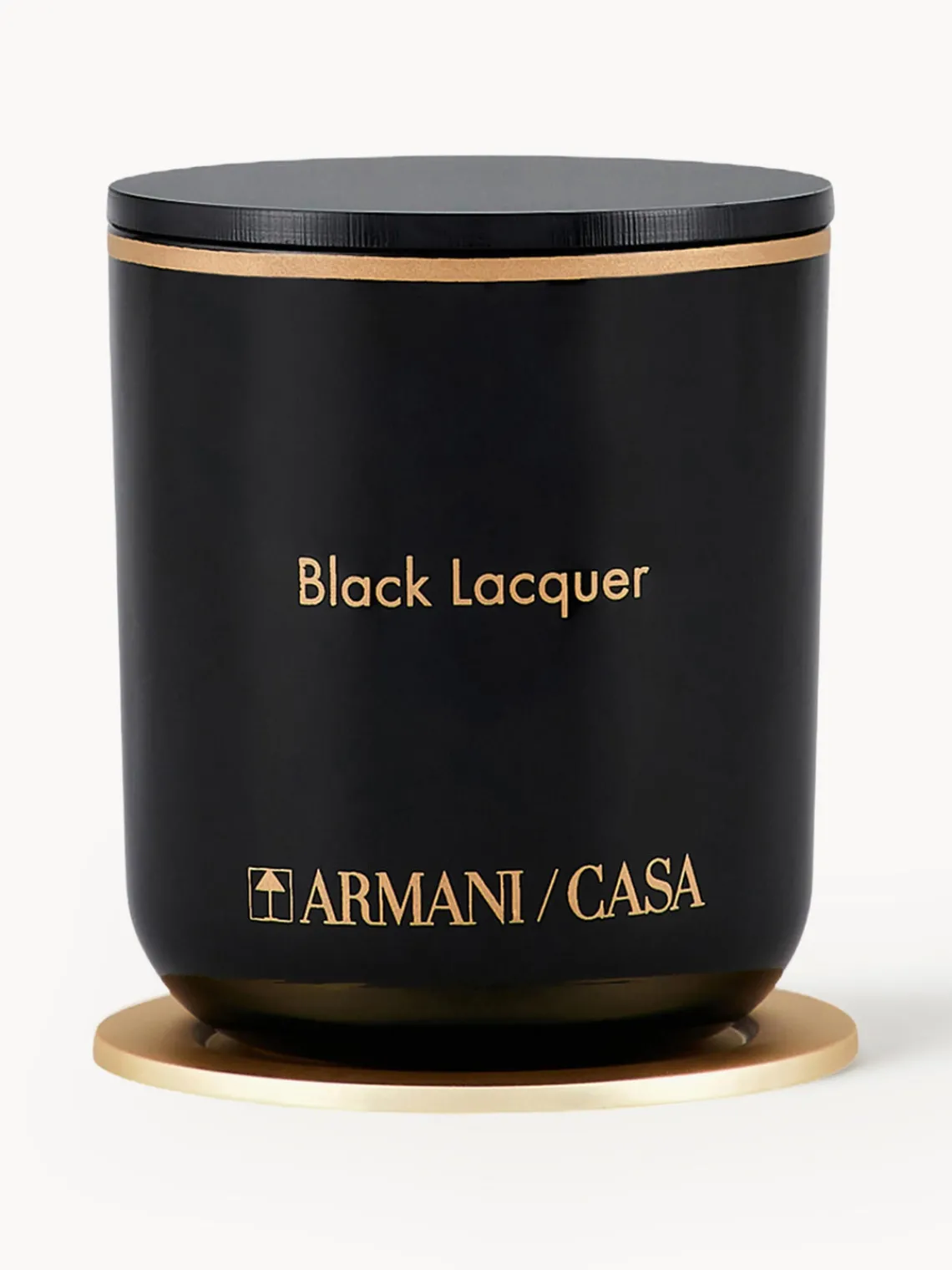 Fashion Armani Casa Bougie parfumée Pegaso Black Lacquer Ambre