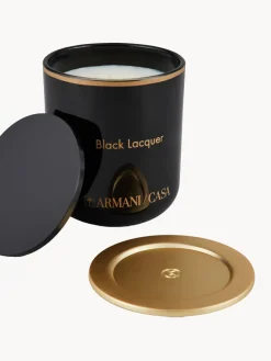 Fashion Armani Casa Bougie parfumée Pegaso Black Lacquer Ambre